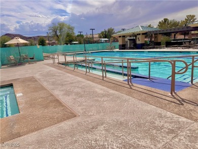 Enjoy outdoor living; Private, serene backyard with extended on Desert Willow Golf Course in Nevada - for sale on GolfHomes.com, golf home, golf lot