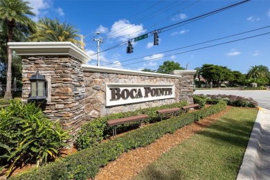 Beautifully upgraded end-unit townhome with stunning lake and on Boca Pointe Country Club in Florida - for sale on GolfHomes.com, golf home, golf lot
