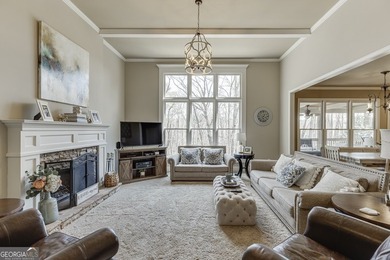 Nestled within the prestigious Chattahoochee River Club, this on Sugar Hill Golf Club in Georgia - for sale on GolfHomes.com, golf home, golf lot