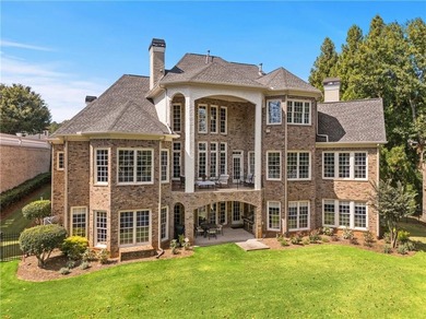 Elegant Brick & Stone Estate on a Private Cul-de-Sac with on St. Marlo Country Club in Georgia - for sale on GolfHomes.com, golf home, golf lot