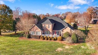 Live all on one level if desired. This home overlooks the 17th on Rock Barn Golf and Spa in North Carolina - for sale on GolfHomes.com, golf home, golf lot