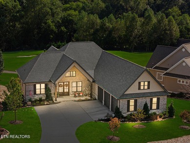 All brick custom home built in 2024 offers easy living one-level on Tellico Village -The Links At Kahite Golf Course in Tennessee - for sale on GolfHomes.com, golf home, golf lot