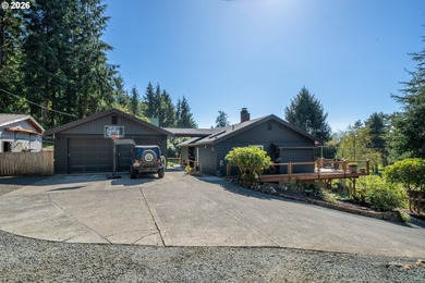 Stunning custom built 4 bedroom, 2 bath Home nestled on 1 acre on Alderbrook Golf Course in Oregon - for sale on GolfHomes.com, golf home, golf lot