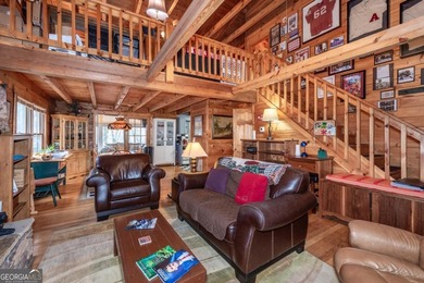 Log Cabin on Creek Frontage at the End of a Quiet Cul-de-Sac - on Bent Tree Golf Course in Georgia - for sale on GolfHomes.com, golf home, golf lot