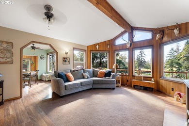 Stunning custom built 4 bedroom, 2 bath Home nestled on 1 acre on Alderbrook Golf Course in Oregon - for sale on GolfHomes.com, golf home, golf lot