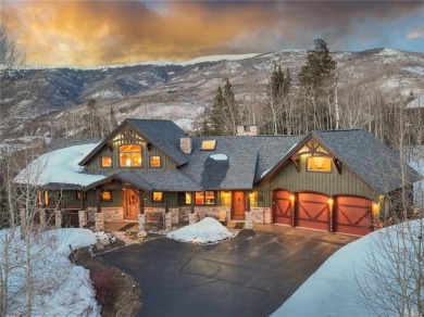 This timeless masterpiece is nestled amongst a mature aspen on Raven Golf Club At Three Peaks in Colorado - for sale on GolfHomes.com, golf home, golf lot