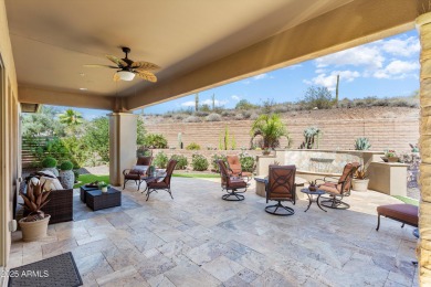 REFINED DESERT ELEGANCE and PRIVACY with serene hillside SAGUARO on Trilogy Golf Club At Vistancia in Arizona - for sale on GolfHomes.com, golf home, golf lot