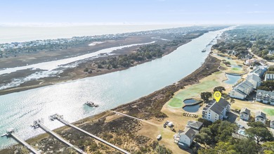 Stunning views of the ICW, Atlantic Ocean and golf course from on Brick Landing Plantation Yacht and Golf Club in North Carolina - for sale on GolfHomes.com, golf home, golf lot