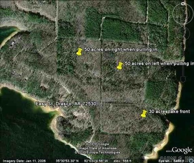 Once you turn on Easy St., there will be 56.19 acres on your L on Tannenbaum Golf Club in Arkansas - for sale on GolfHomes.com, golf home, golf lot