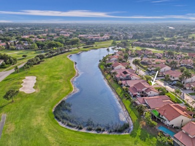 Incredible and rarely available 3/3/2 pool home with on Boca Pointe Country Club in Florida - for sale on GolfHomes.com, golf home, golf lot