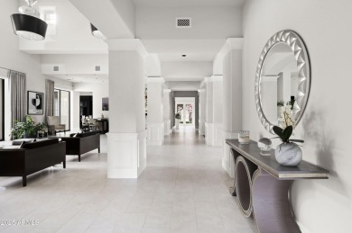 This timeless Modern Mediterranean estate is located on a quiet on Silverleaf Golf Club in Arizona - for sale on GolfHomes.com, golf home, golf lot