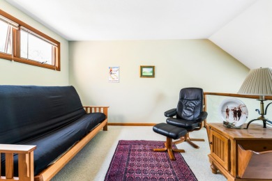 Eastman condo with 3 levels of living space and beautiful sunset on Eastman Golf Links in New Hampshire - for sale on GolfHomes.com, golf home, golf lot