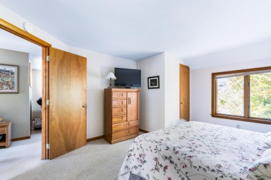 Eastman condo with 3 levels of living space and beautiful sunset on Eastman Golf Links in New Hampshire - for sale on GolfHomes.com, golf home, golf lot