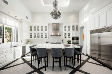 This timeless Modern Mediterranean estate is located on a quiet on Silverleaf Golf Club in Arizona - for sale on GolfHomes.com, golf home, golf lot