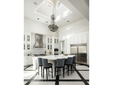 This timeless Modern Mediterranean estate is located on a quiet on Silverleaf Golf Club in Arizona - for sale on GolfHomes.com, golf home, golf lot