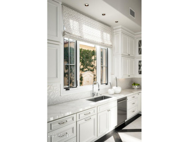 This timeless Modern Mediterranean estate is located on a quiet on Silverleaf Golf Club in Arizona - for sale on GolfHomes.com, golf home, golf lot