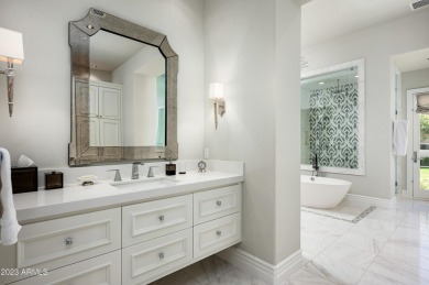 This timeless Modern Mediterranean estate is located on a quiet on Silverleaf Golf Club in Arizona - for sale on GolfHomes.com, golf home, golf lot