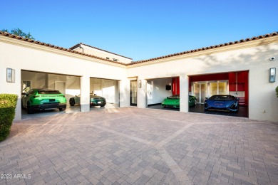This timeless Modern Mediterranean estate is located on a quiet on Silverleaf Golf Club in Arizona - for sale on GolfHomes.com, golf home, golf lot