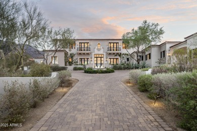 This timeless Modern Mediterranean estate is located on a quiet on Silverleaf Golf Club in Arizona - for sale on GolfHomes.com, golf home, golf lot