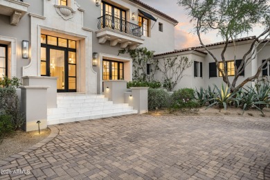 This timeless Modern Mediterranean estate is located on a quiet on Silverleaf Golf Club in Arizona - for sale on GolfHomes.com, golf home, golf lot