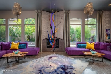 Step into this award-winning desert gem, reimagined by an on Sanctuary Golf Course At WestWorld in Arizona - for sale on GolfHomes.com, golf home, golf lot