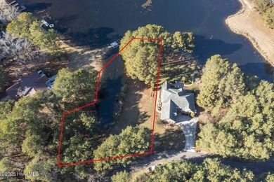 0.46 acre Waterfront Lot with stunning views and a quiet on Woodlake Country Club in North Carolina - for sale on GolfHomes.com, golf home, golf lot