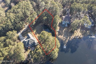 0.46 acre Waterfront Lot with stunning views and a quiet on Woodlake Country Club in North Carolina - for sale on GolfHomes.com, golf home, golf lot