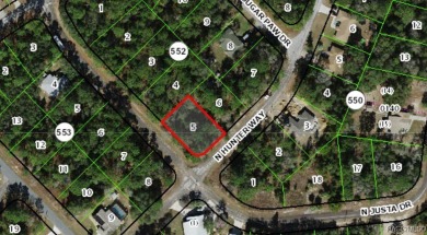 Buildable corner lot in Citrus Springs offering an excellent on Pine Ridge Community Golf and Country Club in Florida - for sale on GolfHomes.com, golf home, golf lot