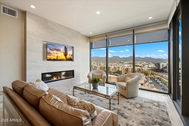 Step inside this beautiful 10th-floor penthouse at Optima on Kierland Golf Club in Arizona - for sale on GolfHomes.com, golf home, golf lot