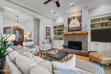 Stunning custom-built golf-front home overlooking the 2nd hole on Pinewild Country Club of Pinehurst in North Carolina - for sale on GolfHomes.com, golf home, golf lot