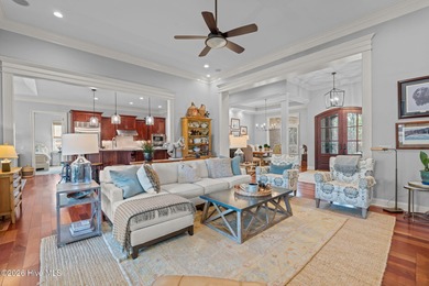 Stunning custom-built golf-front home overlooking the 2nd hole on Pinewild Country Club of Pinehurst in North Carolina - for sale on GolfHomes.com, golf home, golf lot