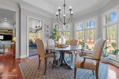 Stunning custom-built golf-front home overlooking the 2nd hole on Pinewild Country Club of Pinehurst in North Carolina - for sale on GolfHomes.com, golf home, golf lot