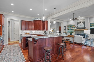 Stunning custom-built golf-front home overlooking the 2nd hole on Pinewild Country Club of Pinehurst in North Carolina - for sale on GolfHomes.com, golf home, golf lot