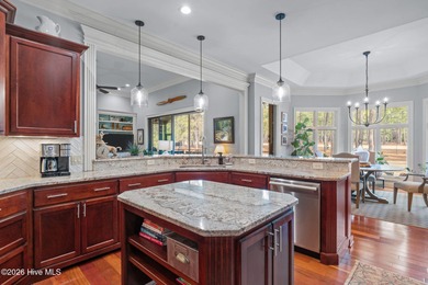 Stunning custom-built golf-front home overlooking the 2nd hole on Pinewild Country Club of Pinehurst in North Carolina - for sale on GolfHomes.com, golf home, golf lot