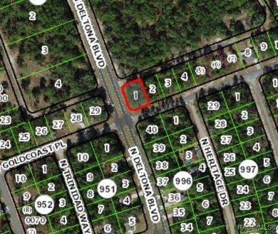 Buildable corner lot in Citrus Springs offering an excellent on Citrus Springs Country Club in Florida - for sale on GolfHomes.com, golf home, golf lot