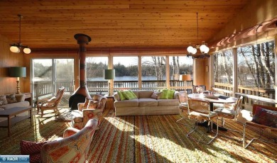 Mid Century Modern Lake Cottage! Private Golf Course Out Front on Eshquaguma Country Club in Minnesota - for sale on GolfHomes.com, golf home, golf lot