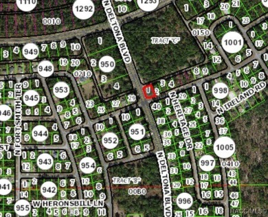 Buildable corner lot in Citrus Springs offering an excellent on Citrus Springs Country Club in Florida - for sale on GolfHomes.com, golf home, golf lot