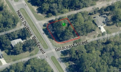Buildable corner lot in Citrus Springs offering an excellent on Citrus Springs Country Club in Florida - for sale on GolfHomes.com, golf home, golf lot