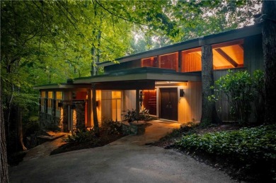 Welcome to THE FALLS.  A period correct mid-century modern on Druid Hills Golf Club in Georgia - for sale on GolfHomes.com, golf home, golf lot