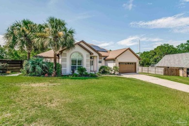 Nestled in a peaceful cul-de-sac, this stunning 4-bedroom, 2 on Tiger Point Golf and Country Club in Florida - for sale on GolfHomes.com, golf home, golf lot