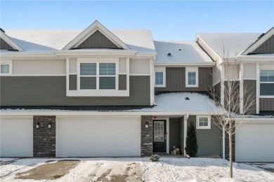 Step into modern elegance with this exceptional 2-story townhome on Chaska Town Course in Minnesota - for sale on GolfHomes.com, golf home, golf lot