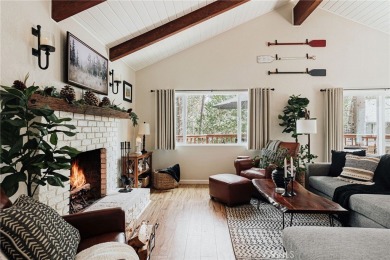 Escape to this stunning 4-bedroom, 3-bathroom mountain cabin on Lake Arrowhead Country Club in California - for sale on GolfHomes.com, golf home, golf lot