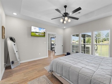 This stunning 4-bedroom, 2-bath home blends modern design with on Wolf Ridge Golf Course in Oklahoma - for sale on GolfHomes.com, golf home, golf lot