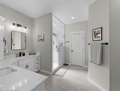 This stunning 4-bedroom, 2-bath home blends modern design with on Wolf Ridge Golf Course in Oklahoma - for sale on GolfHomes.com, golf home, golf lot