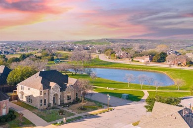 Indulge in luxury living with breathtaking pond, park, and golf on Coyote Ridge Golf Club in Texas - for sale on GolfHomes.com, golf home, golf lot