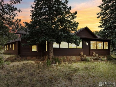 Step inside this charming rustic cabin that offers a peaceful on Estes Park Golf Course in Colorado - for sale on GolfHomes.com, golf home, golf lot