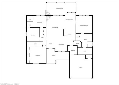 This stunning 4-bedroom, 2-bath home blends modern design with on Wolf Ridge Golf Course in Oklahoma - for sale on GolfHomes.com, golf home, golf lot