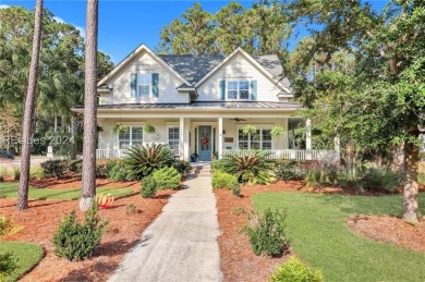 One of the most iconic homes with *THE* wrap-around front porch on Hampton Hall Club in South Carolina - for sale on GolfHomes.com, golf home, golf lot