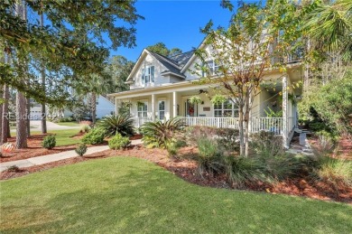 One of the most iconic homes with *THE* wrap-around front porch on Hampton Hall Club in South Carolina - for sale on GolfHomes.com, golf home, golf lot