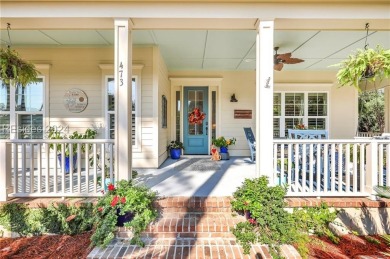 One of the most iconic homes with *THE* wrap-around front porch on Hampton Hall Club in South Carolina - for sale on GolfHomes.com, golf home, golf lot